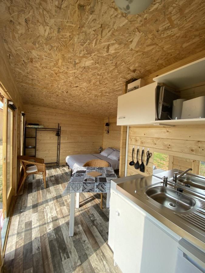 Charmant Chalet Pour 2 Personnes Spa Prive Massillargues-Attuech Bagian luar foto
